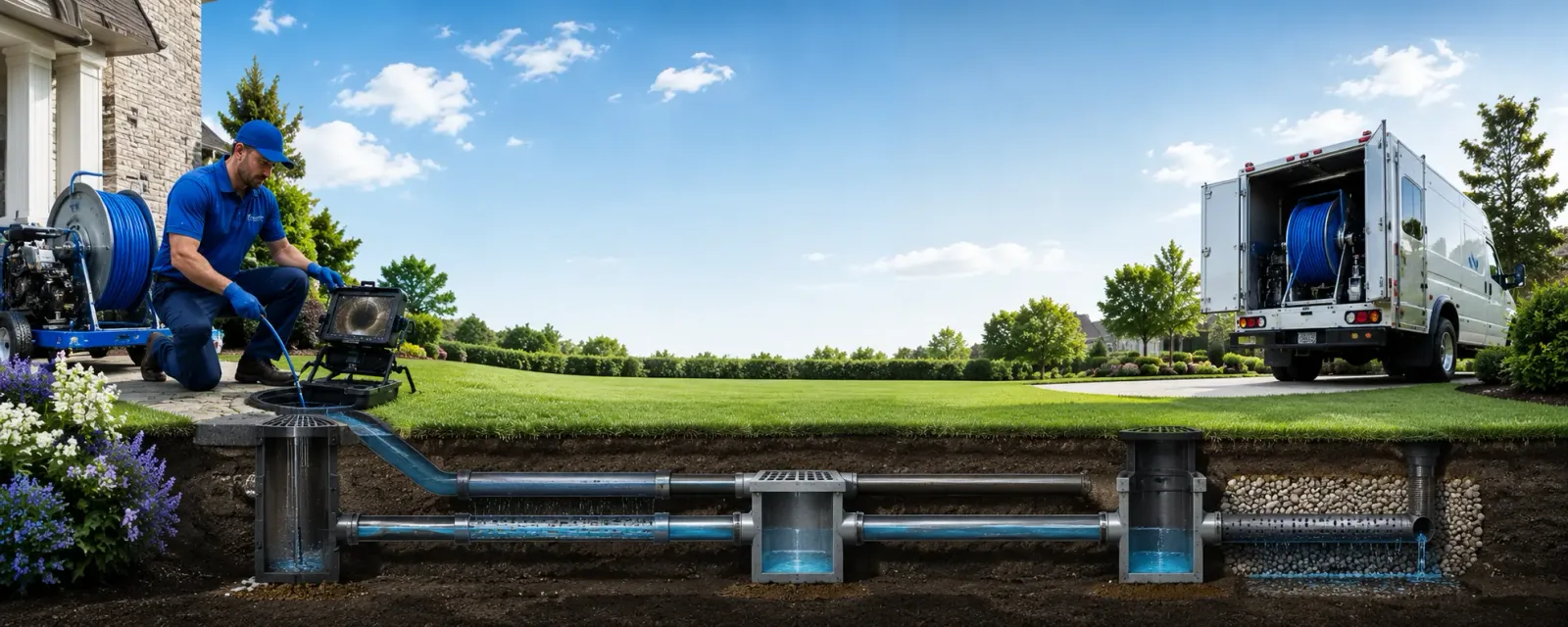 Outdoor drain cleaning information for West Middlesex, PA